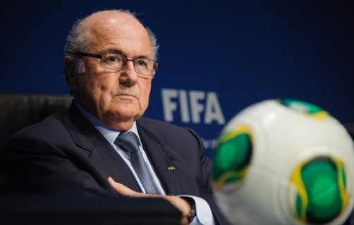 President of  FIFA, Joseph Blatter, attendsthe press conference following the meeting of the FIFA executive comittee in Zurich, on March 21, 2013.  AFP PHOTO / SEBASTIEN BOZON        (Photo credit should read SEBASTIEN BOZON/AFP/Getty Images)