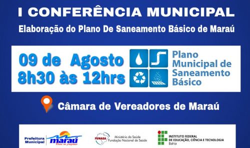 1ª CONFERÊNCIA DE ELABORAÇÃO DO PLANO MUNICIPAL DE SANEAMENTO BÁSICO