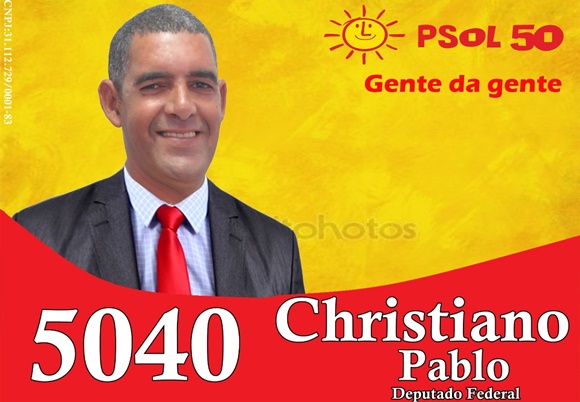 Christiano decidiu se candidatar a deputado federal pelo PSOL.