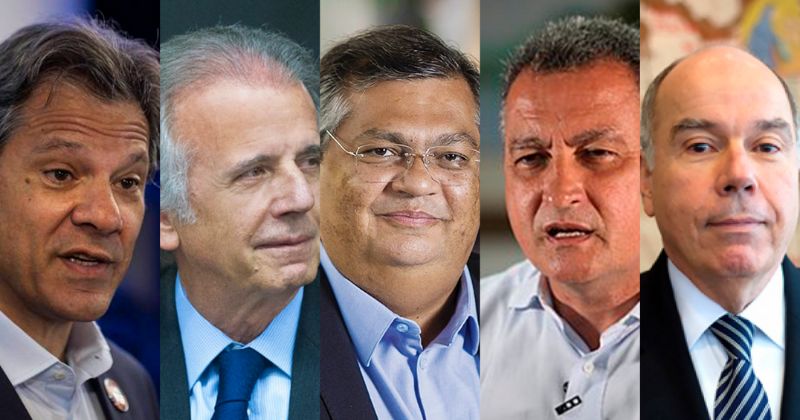 Haddad, Múcio, Dino, Rui Costa e Mauro Vieira