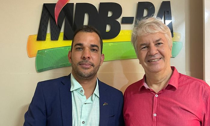 Herbert Duarte e Bêda participaram do evento do MDB em Salvador.