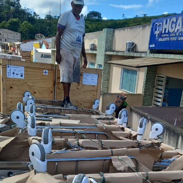Hospital Geral recebe 30 leitos novos, aparelho de Raio X, e outros equipamentos doados pelo Deputado Raimundinho da JR