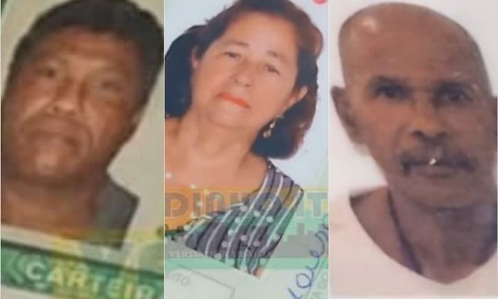 José Batista, Suzete de Moura Santos e Cláudio morreram no local 