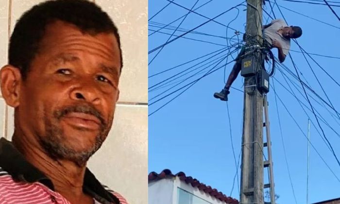 Eletricista morre eletrocutado em poste de iluminação pública na cidade de Aurelino Leal