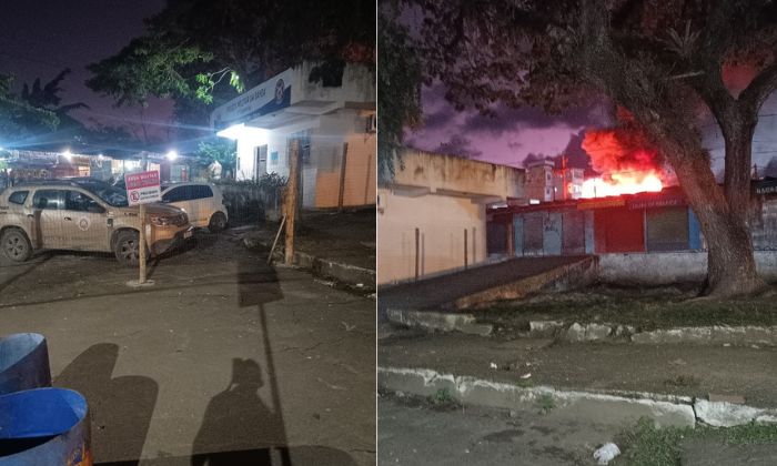 Incêndio destrói depósito de espumas no Centro Comercial