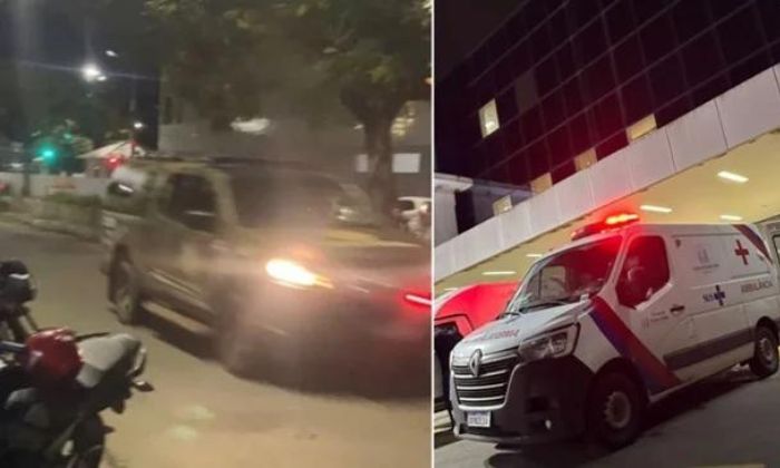 O policial baleado foi socorrido ao Hospital Geral Prado Valadares