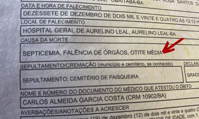 Laudo médico II Foto: Divulgação