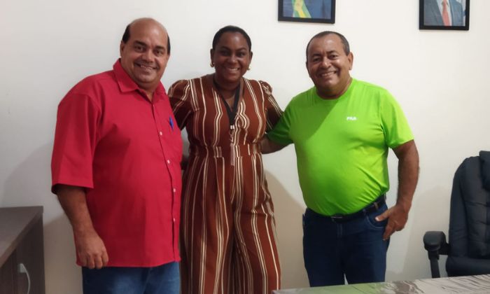 Nego de Saronga, Ane Santos, e Antônio de Anízio. 