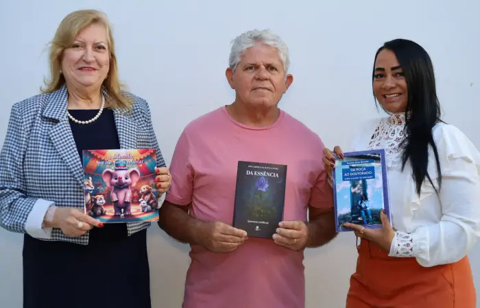 Vera Pestana, José Américo, e Elenilda Brandão.