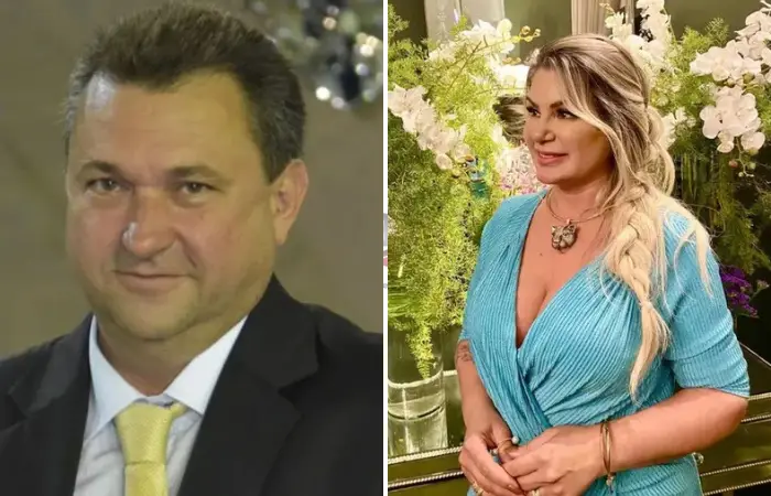 Lairto Piovesana, e a ex-primeira dama Cristiane Piovesana.
