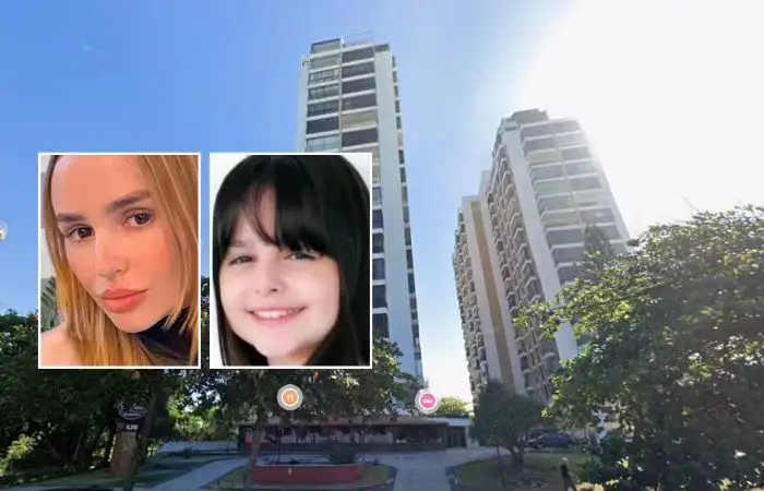 Lidiane Aline Lorenço e a filha, Miana Sophya Santos — Foto: Reprodução