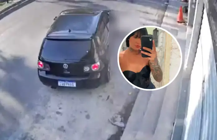 O motorista foi preso após trocar tiros com a Polícia Militar.