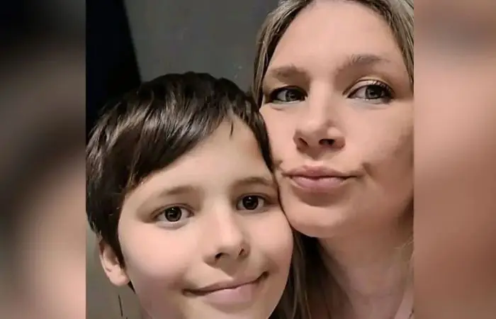 Juliana Galardinovic e o filho Levi - Crédito: Reprodução