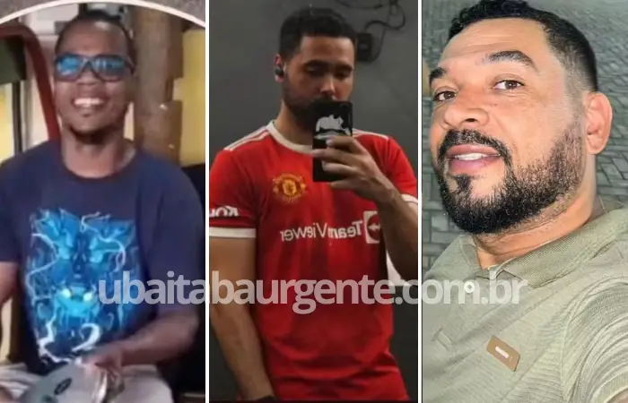 Lucas, Jorge e Danilo não resistiram aos ferimentos 