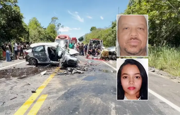 José Raimundo e Naiara Alves Felipe morreram no acidente.