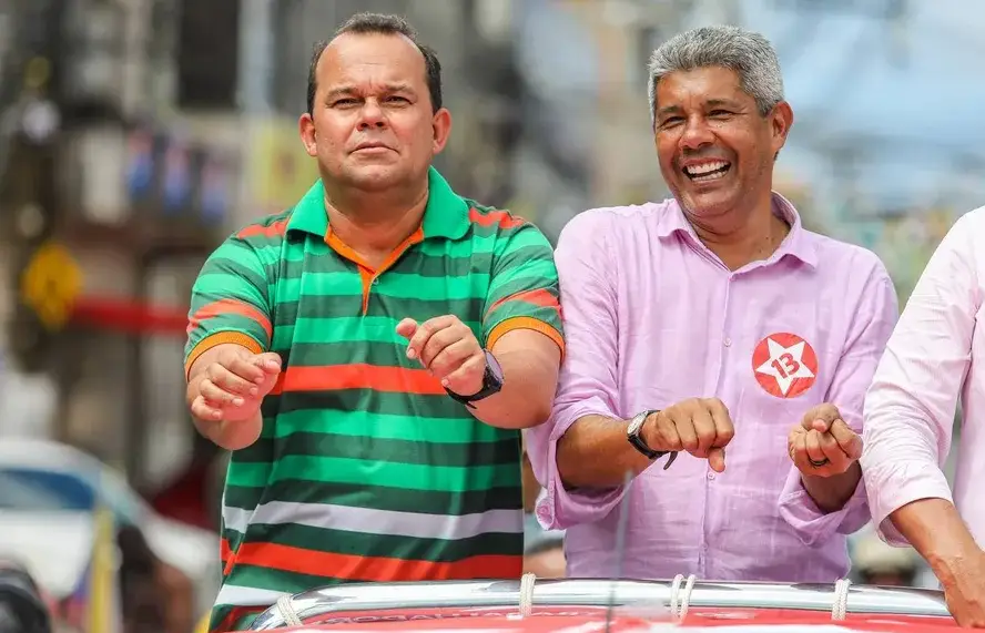 Geraldo Júnior e Jerônimo Rodrigues — Foto: Reprodução/Facebook