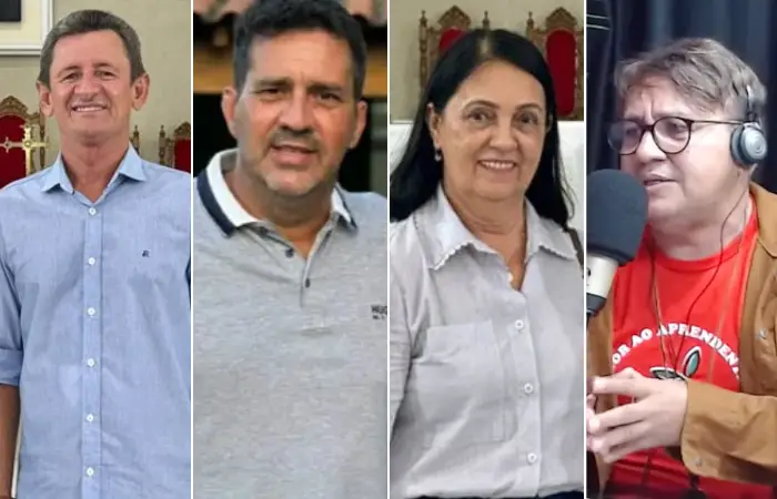 Beto da Padaria, Alexandre, Gracinha e Cláudio Bidu.