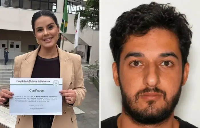 Letícia foi morta a facadas pelo namorado por Reprodução
