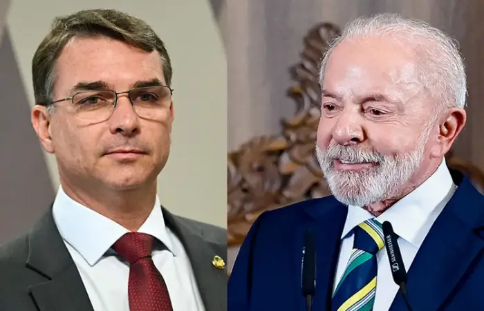 Flávio Bolsonaro e Luiz Inácio Lula da Silva | Crédito: Evaristo Sá/AFP; Ricardo Stuckert/PR