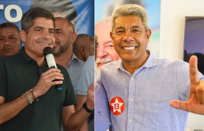 ACM Neto (União Brasil) e Jerônimo Rodrigues (PT)  — Foto: Divulgação