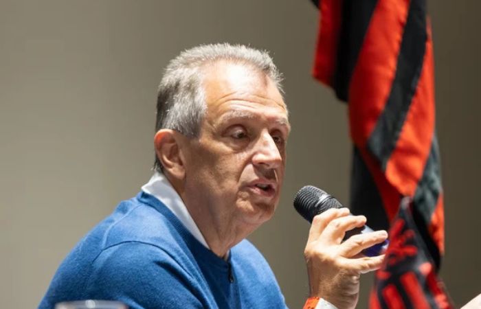 Bap, presidente do Flamengo - Crédito: Marina Sá/CRF
